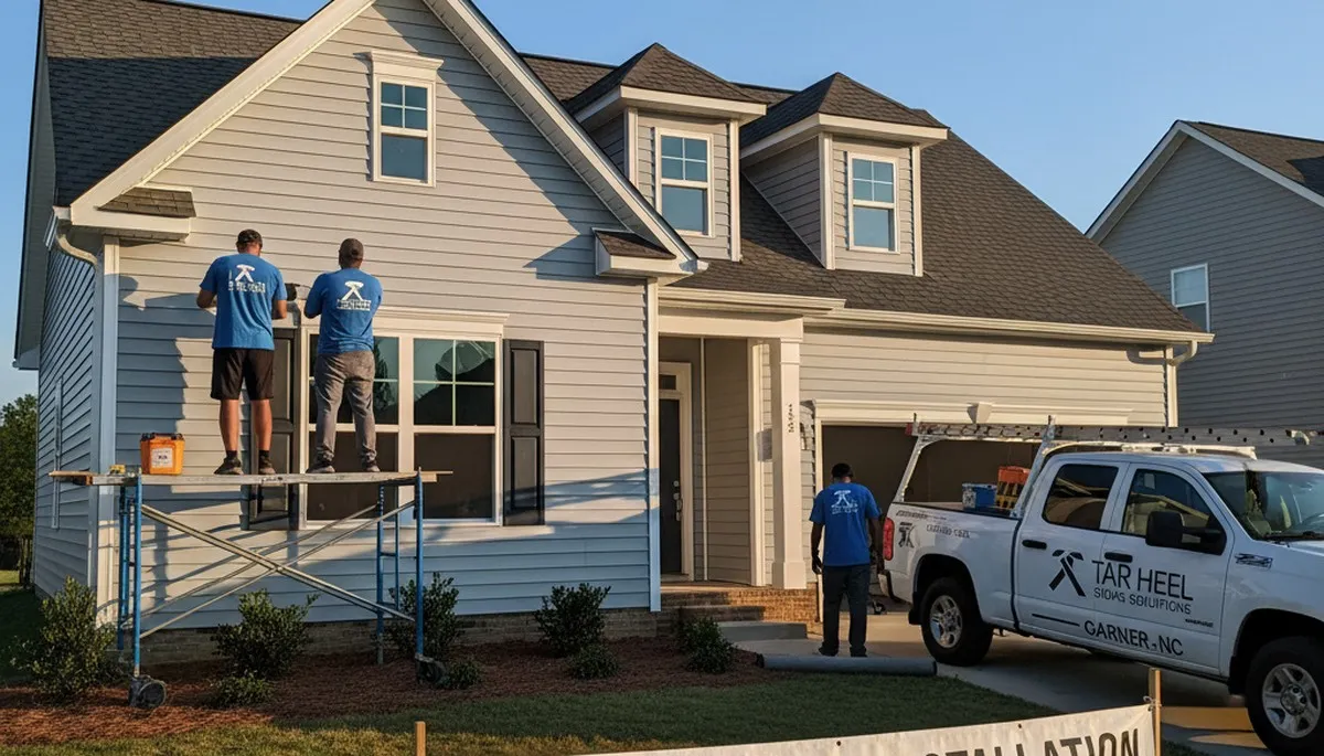Professional vinyl siding installation by expert contractors in Raleigh NC