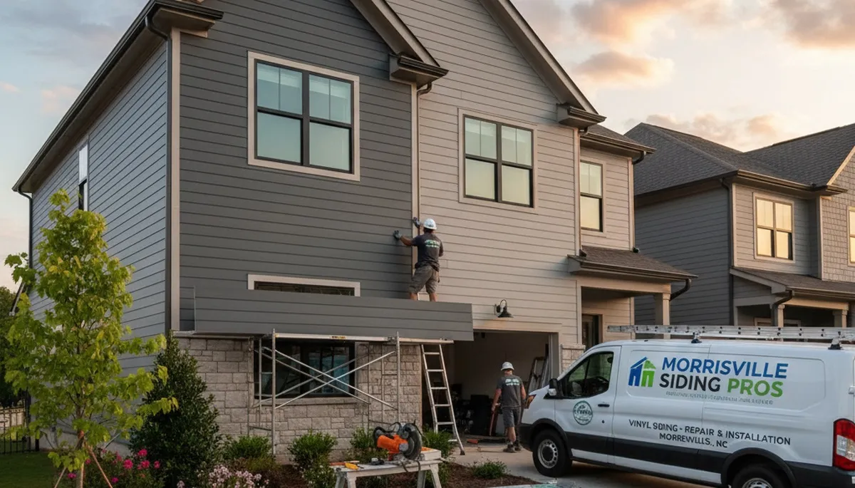 Vinyl siding installation in Raleigh, NC for a residential exterior upgrade